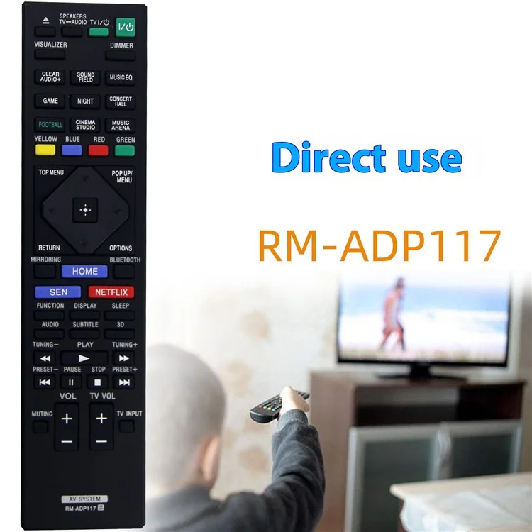 RM-ADP117 Remote Control Replacement For Sony Home Theater Player Battery Operated