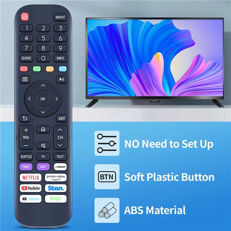 EN2AB30H For Hisense TV Remote Control Replacement Universal Remote