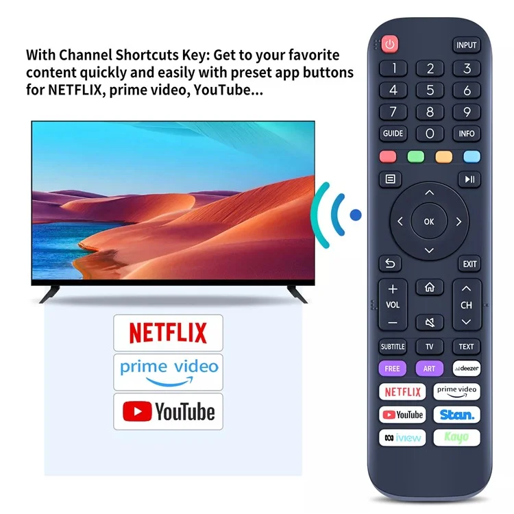 EN2AB30H For Hisense TV Remote Control Replacement Universal Remote