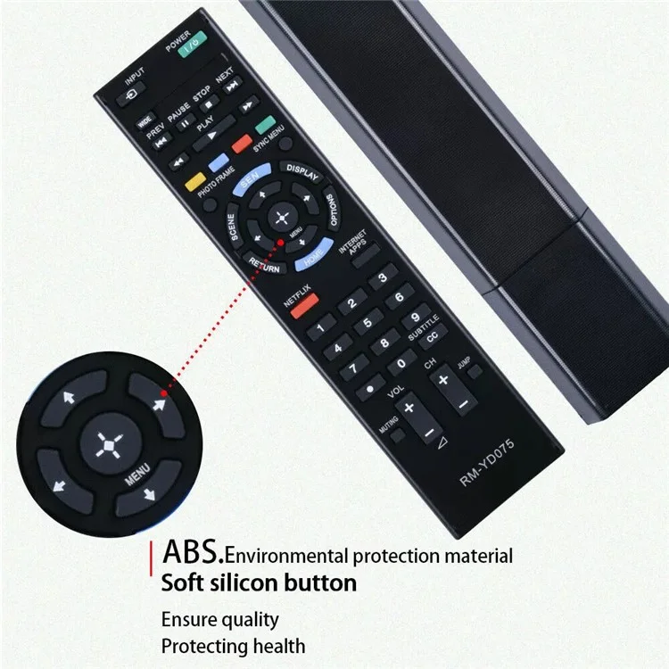 RM-YD075 For Sony TV Remote Control Replacement Universal Smart TV Remote