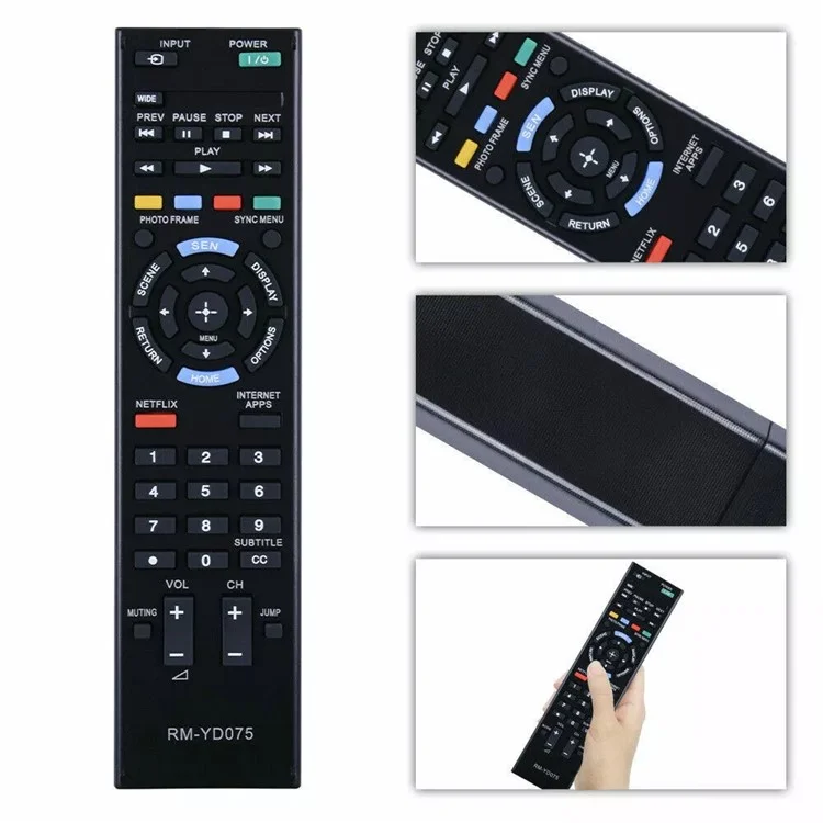 RM-YD075 For Sony TV Remote Control Replacement Universal Smart TV Remote