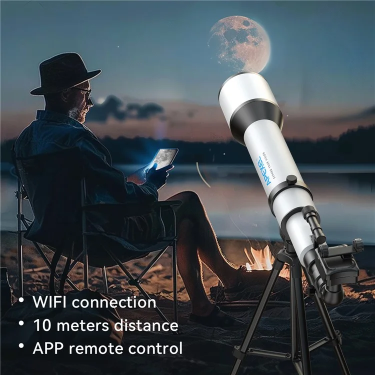APEXEL APL-DC001 Visor Electrónico WiFi con Cámara Digital de 2MP para Prismáticos y Telescopios
