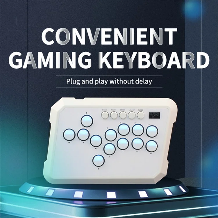 A50 Hitbox Controller Kampfspiel-Tastatur Taste Rand Hebelloser Joystick für PC / PS4 / PS5 / Steam
