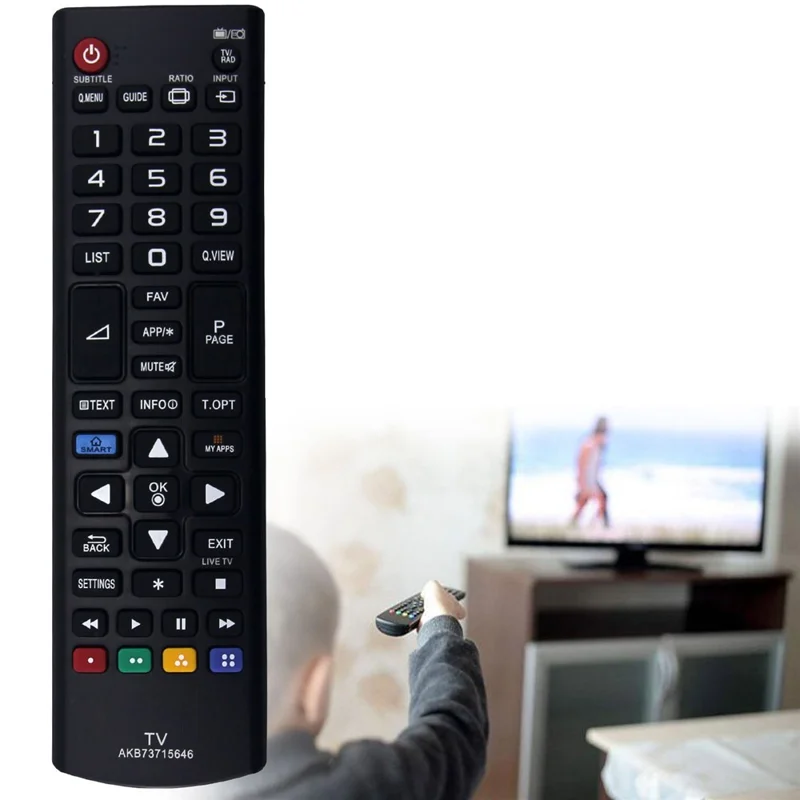 AKB73715646 For LG TV Remote Control 1 - 8m Transmission Ergonomic Television Controller Replacement