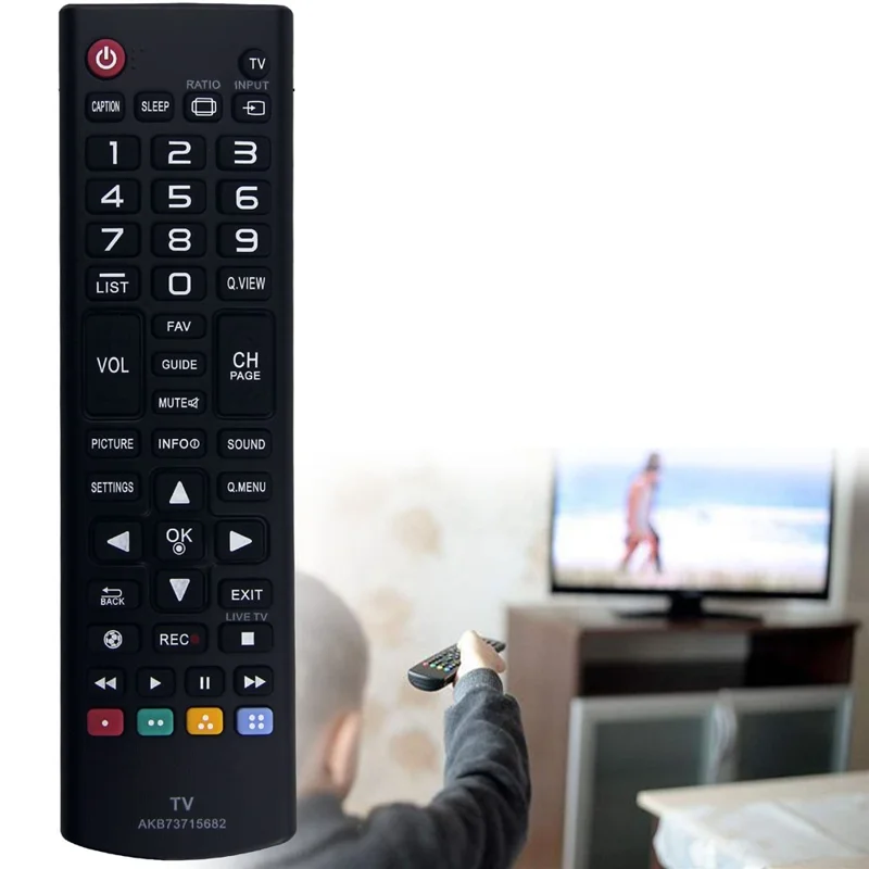 AKB73715682 För LG TV-fjärrkontroll Ergonomisk ersättningskontroll för TV