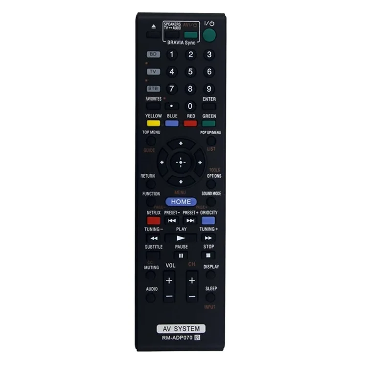 RM-ADP070 For Sony DVD Remote Control Replacement 1-8m ABS Ergonomic Handheld Controller
