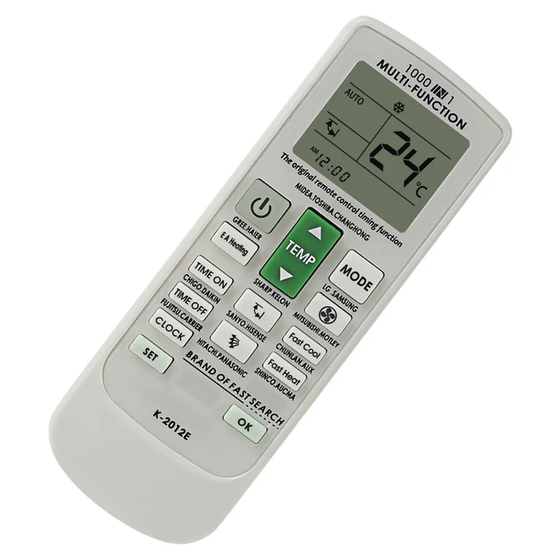 CHUNGHOP K-2012E Universal Air Conditioner Remote Control Time On / Off A  /  C Controller with Clock Function
