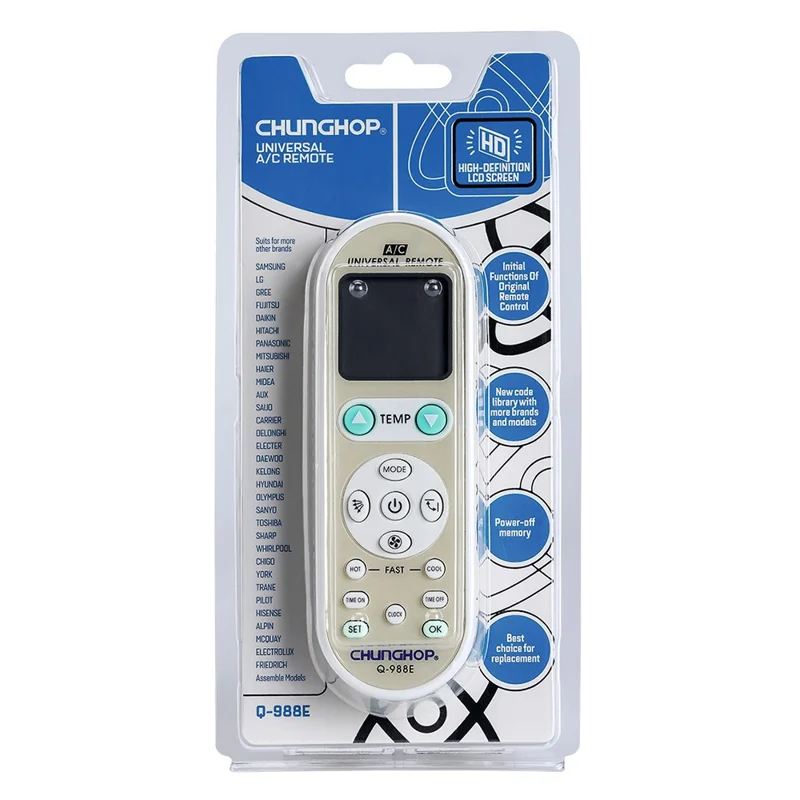 CHUNGHOP Q-988E 14 Buttons Universal Air Conditioner Remote Control A  /  C Controller with Clock Function