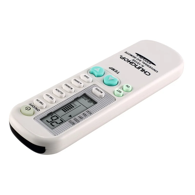 CHUNGHOP K-1010E 12 knapps universal fjärrkontroll till luftkonditionering A / C-regulator med klockfunktion