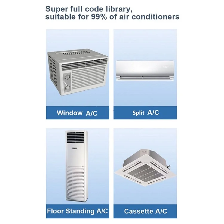 CHUNGHOP K-3308E Rechargeable Universal Air Conditioner Remote Control with Temperature / Humidity Display