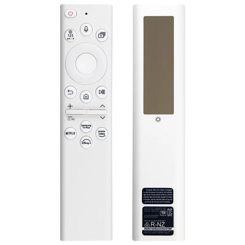 BN59-01385A Für Samsung TV-Fernbedienung, solarbetrieben, mit Sprachsteuerung, Ersatzfernbedienung – Weiß