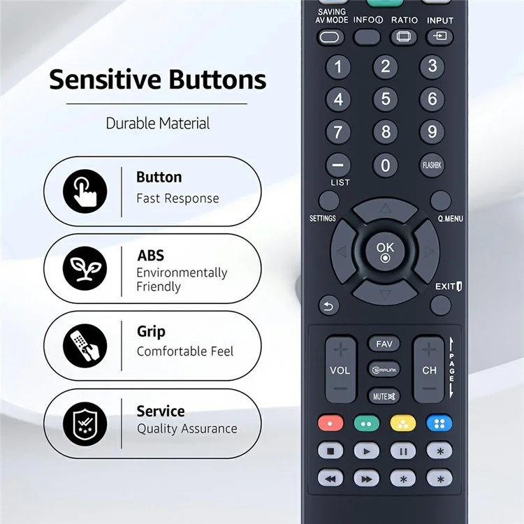 Mando a distancia de repuesto AKB73655806 para televisores LG, batería ergonómico inalámbrico