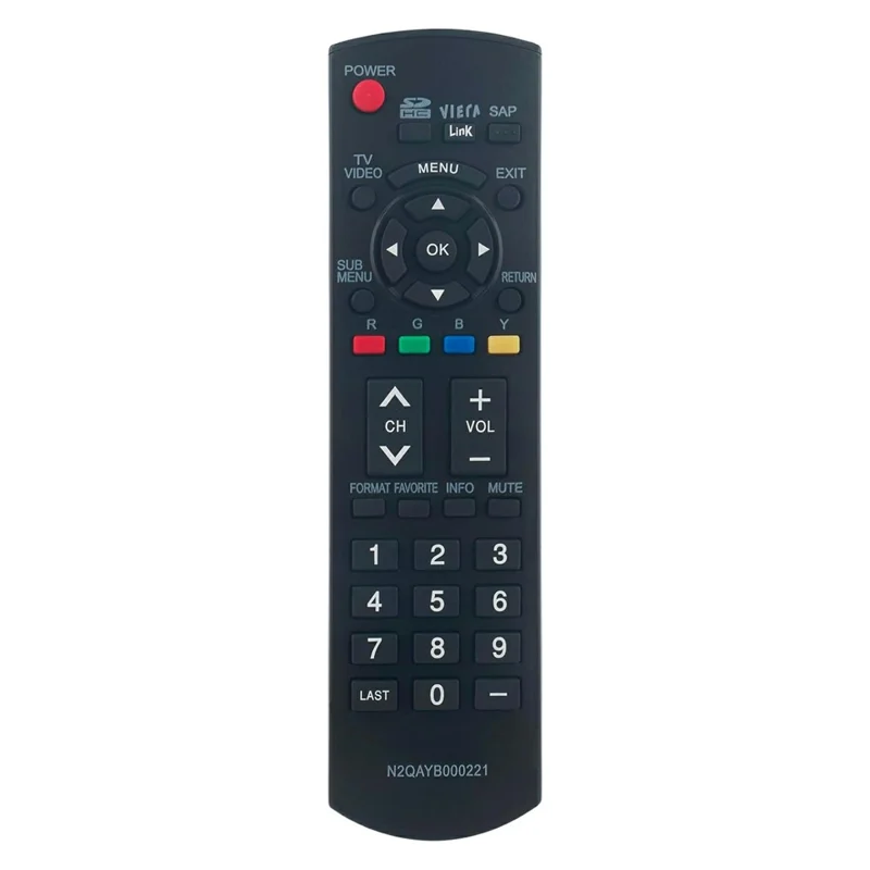 N2QAYB000221 For Panasonic TV Remote Control Replacement 1-10m Range Wireless Controller