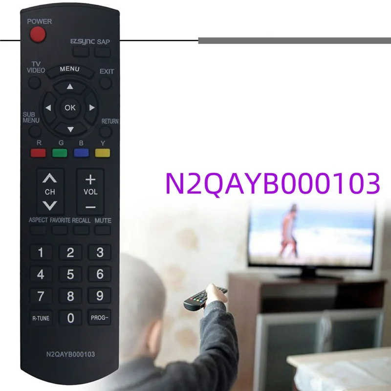 N2QAYB000103 For Panasonic TV Remote Control Replacement AAA Battery Operated Controller