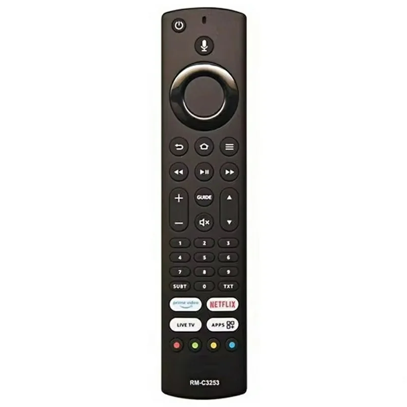 RM-C3253 Sprachgesteuerter Ersatz-Fernbedienung für JVC Fernseher – Ergonomischer Fernsehcontroller