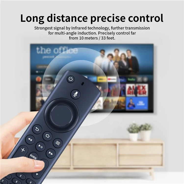 Télécommande vocale ergonomique de remplacement pour téléviseur JVC RM-C3255