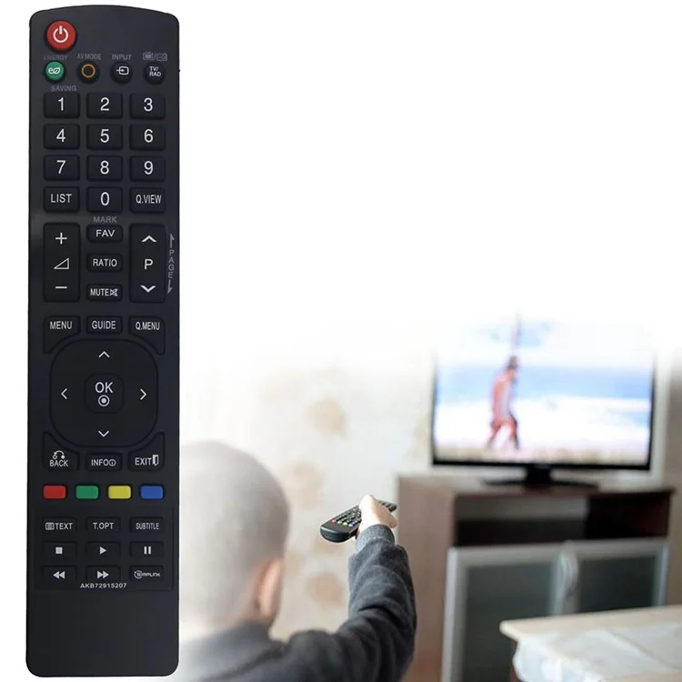 Télécommande de remplacement pour téléviseur LG AKB72915207 avec portée de 10 m, fonctionnant à piles