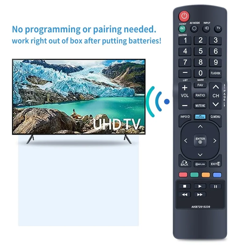 AKB72915239 For LG TV Remote Control Replacement 10m Range Ergonomic Controller