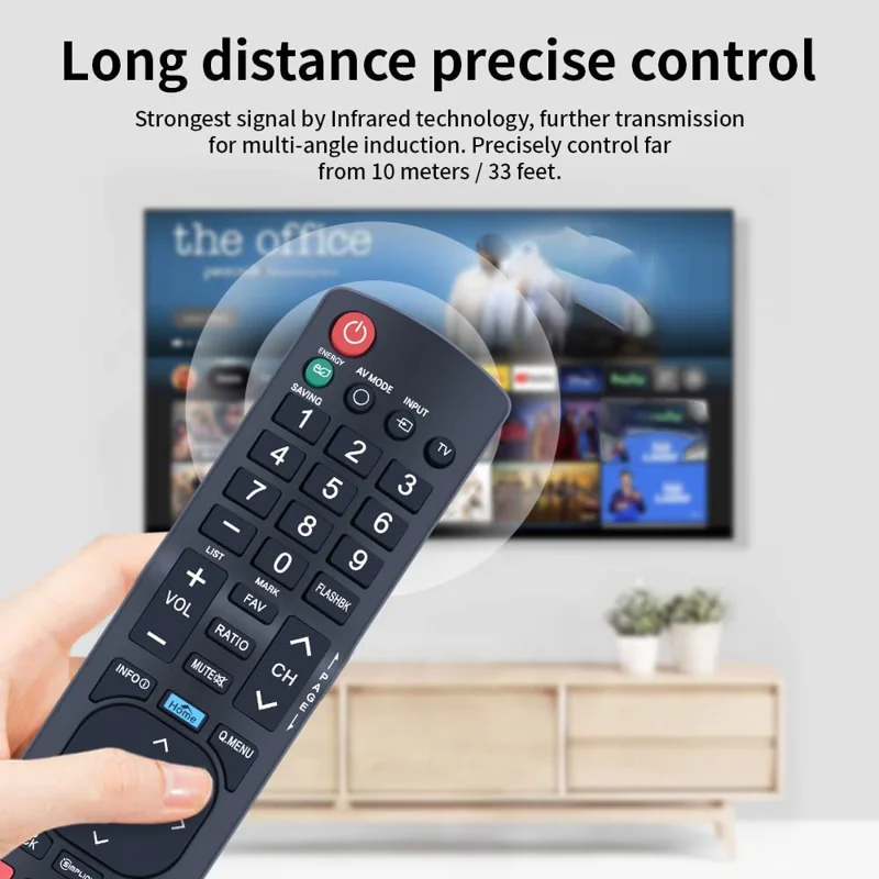 AKB72915239 For LG TV Remote Control Replacement 10m Range Ergonomic Controller