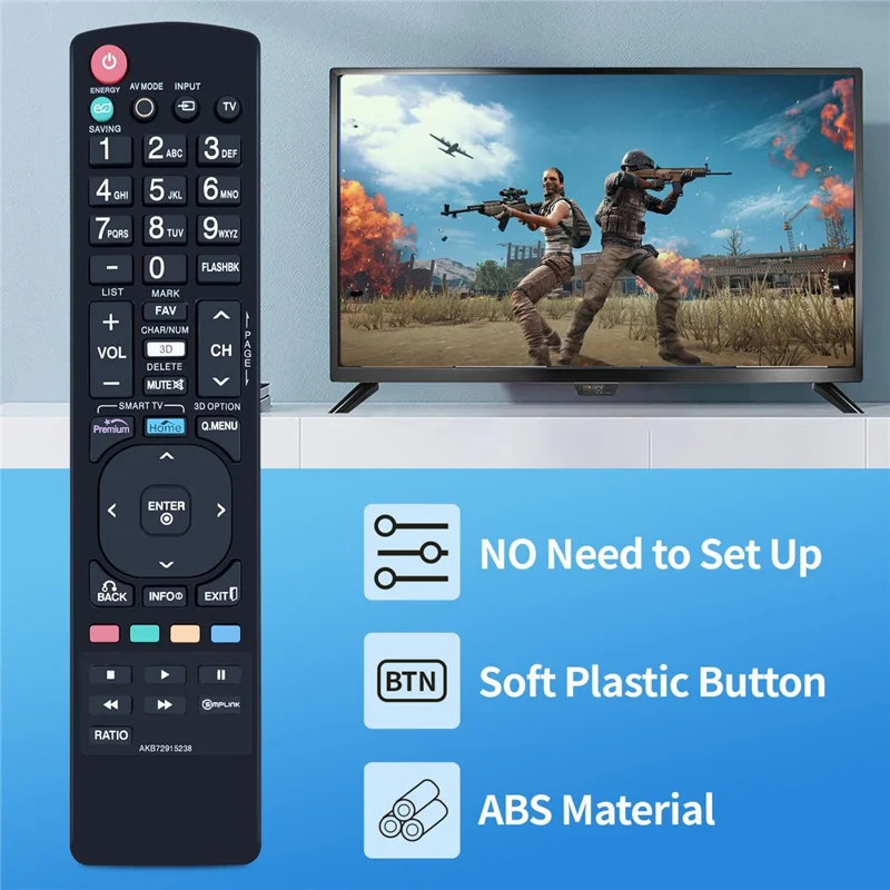 AKB72915238 For LG TV Remote Control Replacement AAA Battery Operated Wireless Controller