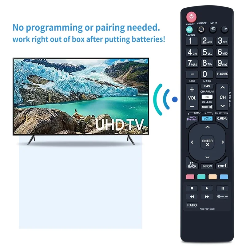 AKB72915238 For LG TV Remote Control Replacement AAA Battery Operated Wireless Controller