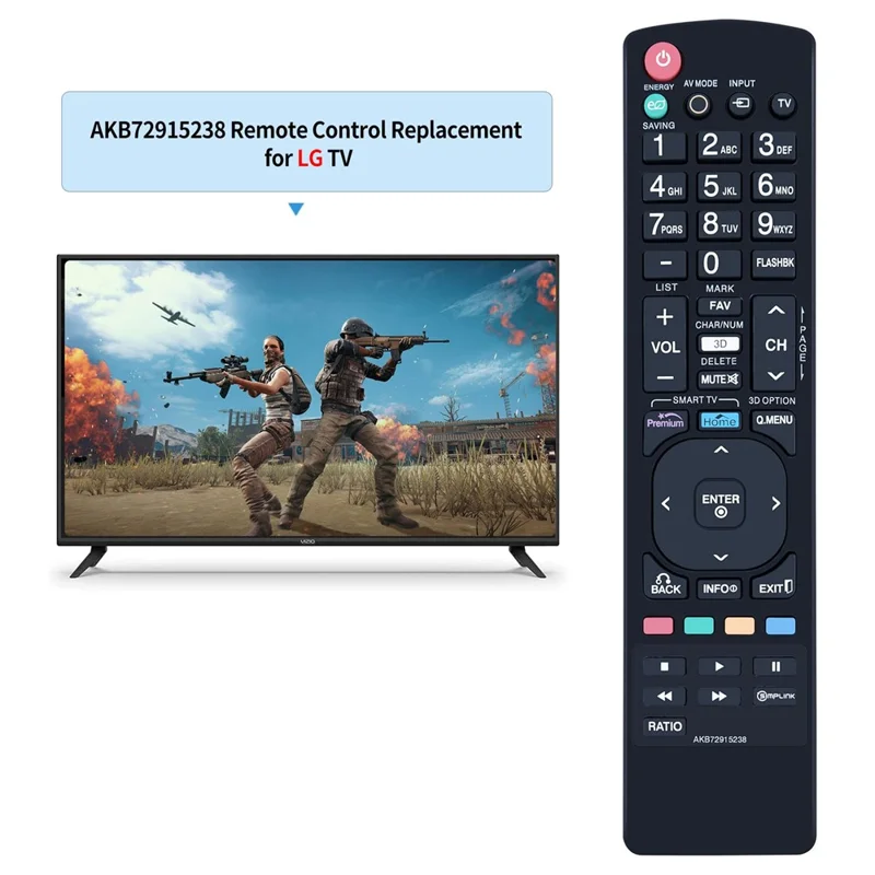 AKB72915238 For LG TV Remote Control Replacement AAA Battery Operated Wireless Controller
