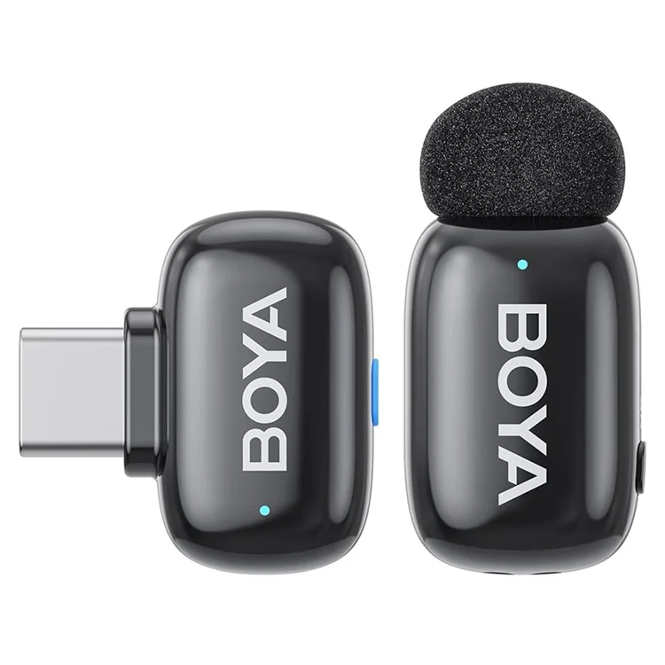 BOYA Mini-07 Wireless Lavalier Microphone Recording Interviewing Vlogging Mic with USB-C Receiver