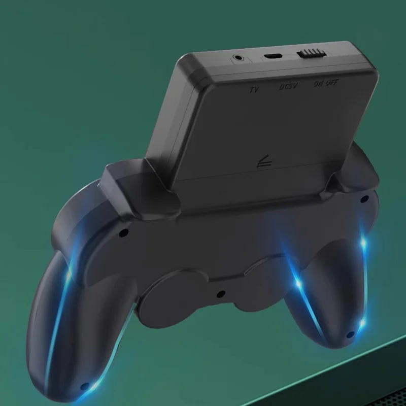 Q20 Handheld Game Console Retro Mini Arcade Machine with Game Card Slot, Dual Controllers - Green