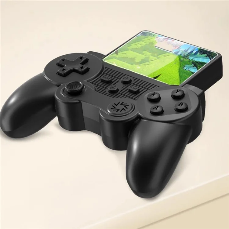 Q20 Handheld Game Console Retro Mini Arcade Machine with Game Card Slot, Dual Controllers - Black
