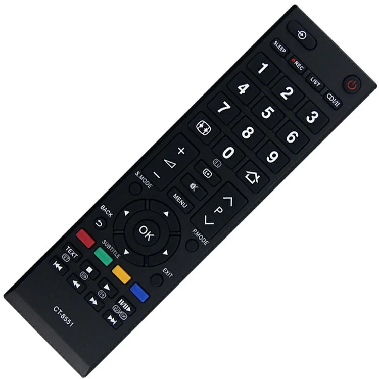 CT-8551 For Toshiba TV Ergonomic Remote Control Universal Replacement Controller