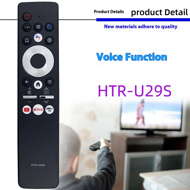 HTR-U29S For Haier TV Voice Control Replacement Remote Ergonomic Handheld Remote Control