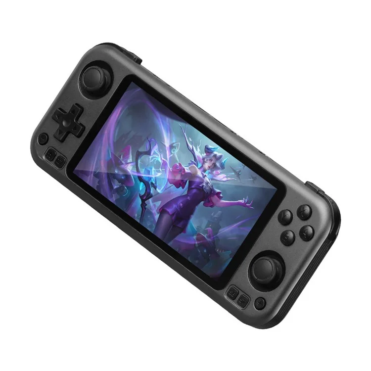 R50PRO 5,0-Zoll-HD-Bildschirm Retro-Spielekonsole Android-System Handheld-Gamepad mit 64-GB-TF-Karte - Titangrau