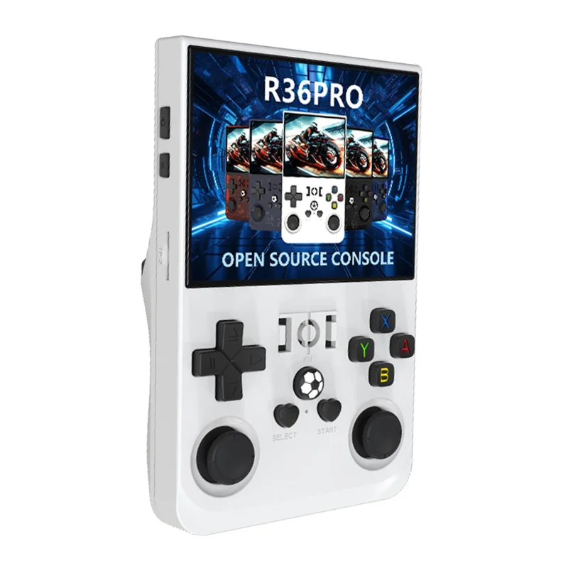 R36 PRO 128G Retro 3.5 Inch Screen Handheld Gaming Console Portable Arcade Game Machine - White