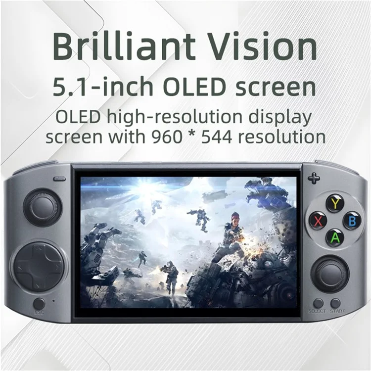 XY-09 Ultra 64G Handheld Game Console 5.1 Inch HD Screen Retro Arcade Emulator Game Machine
