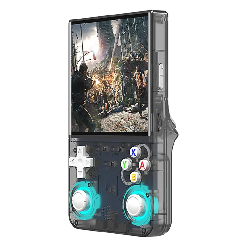 Console de jeu portable R36 Ultra 64Go avec écran HD 5,1 pouces, multi-émulateur - Noir