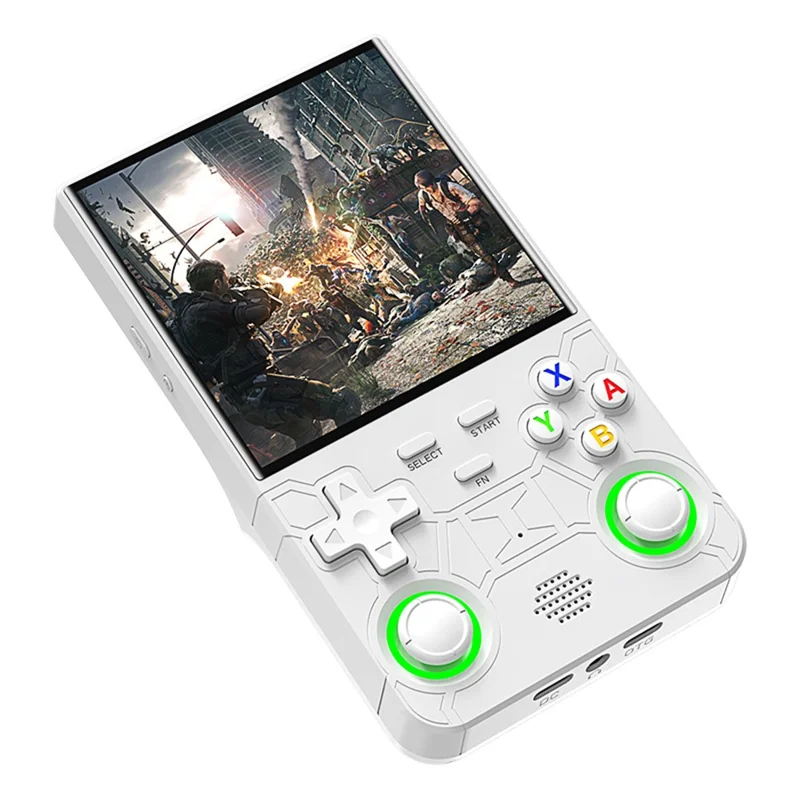 R36 Ultra 64GB Retro 5.1 Inch HD Screen Handheld Gaming Console Multi Emulator Portable Game Machine - White