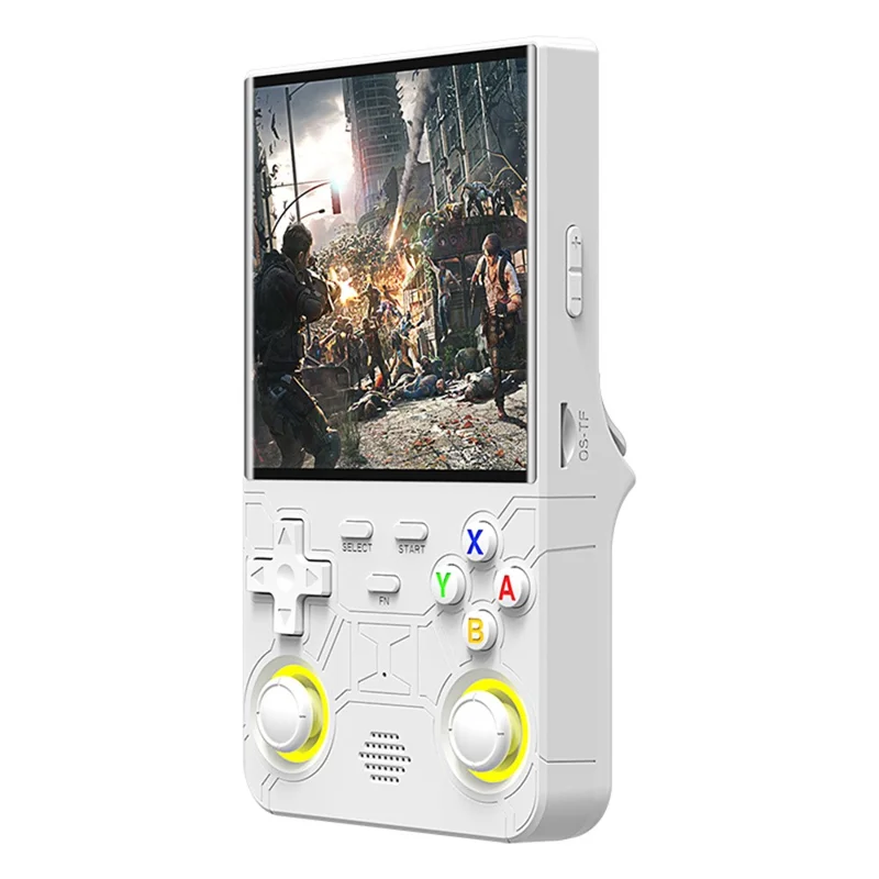 R36 Ultra 64GB Retro 5.1 Inch HD Screen Handheld Gaming Console Multi Emulator Portable Game Machine - White