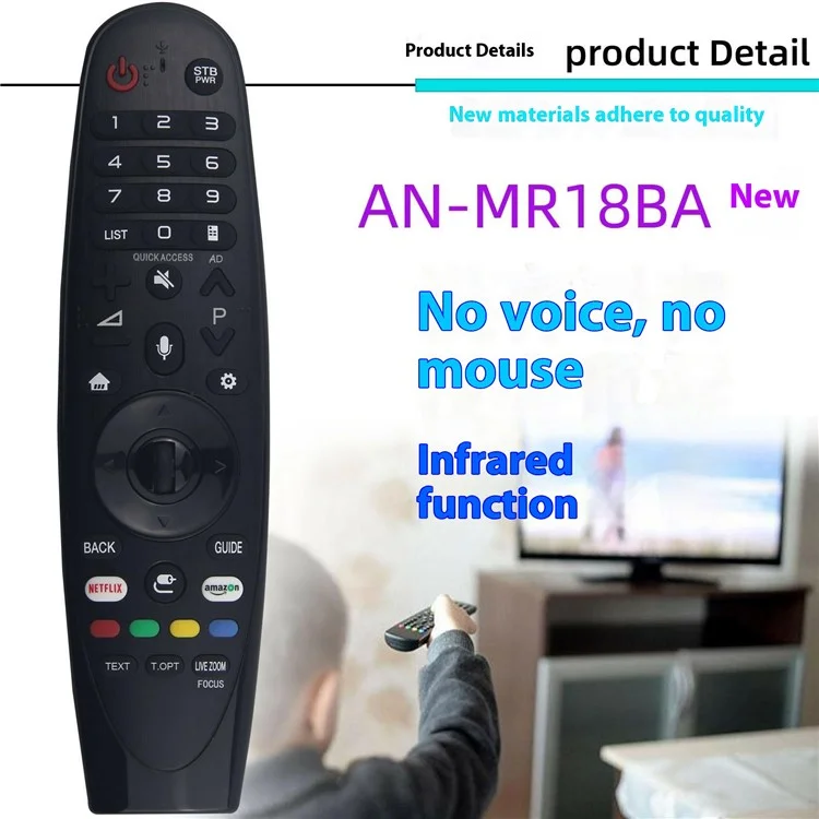 AN-MR18BA For LG TV Remote Control Infrared Replacement Controller, without Voice Control  /  Magic Remote