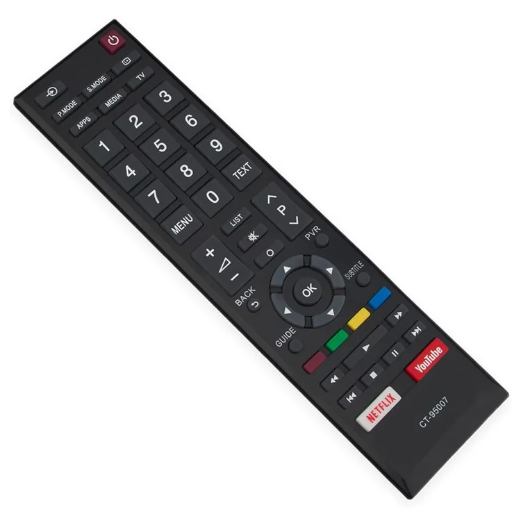 CT-95007 For Toshiba TV Remote Control 1-10m Range Infrared Replacement Controller