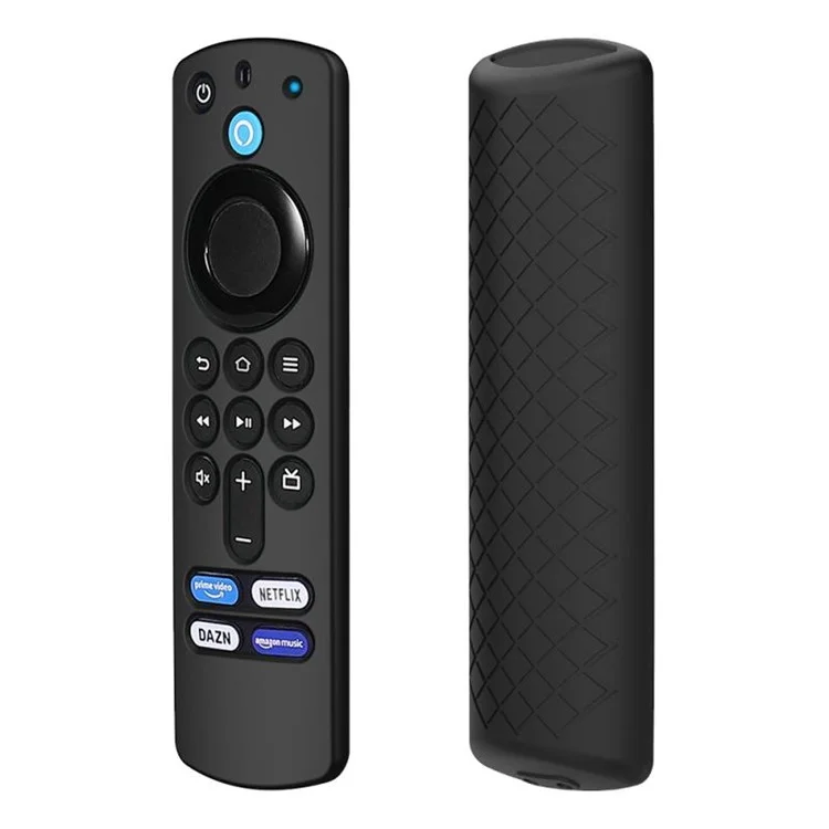 GS133 Control Remoto Soft Silicone Anti-gota Cubierta De La Caja Para Amazon Alexa Voice Remote 3rd Gen - Negro