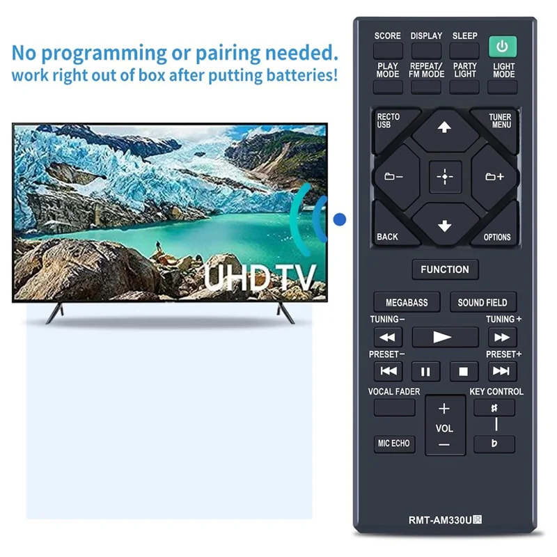 RMT-AM330U For Sony Home Audio System Infrared Remote Control Replacement Handheld Controller