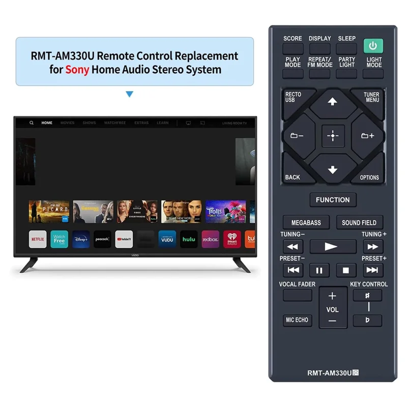 RMT-AM330U For Sony Home Audio System Infrared Remote Control Replacement Handheld Controller