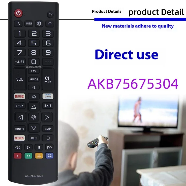 AKB75675304 Infrarot-Fernbedienung für LG-Fernseher Drahtloser Fernsehcontroller