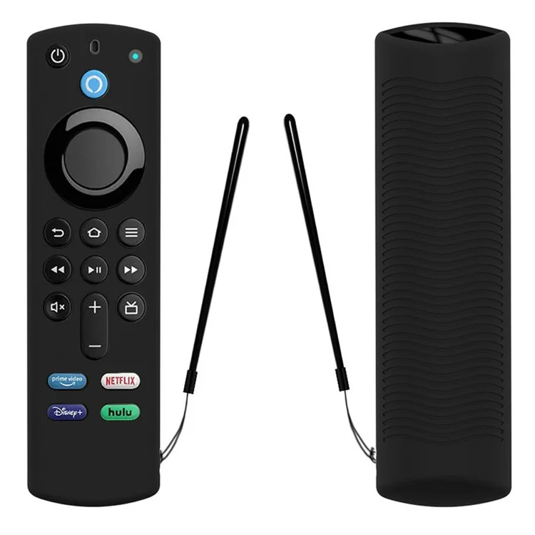 Y27 Silicone Anti-drop Remote Controller Protective Case Cover for Amazon Alexa Voice Remote 3rd Gen - Black