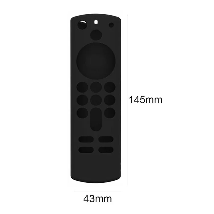 Y27 Silicone Anti-drop Remote Controller Protective Case Cover for Amazon Alexa Voice Remote 3rd Gen - Black