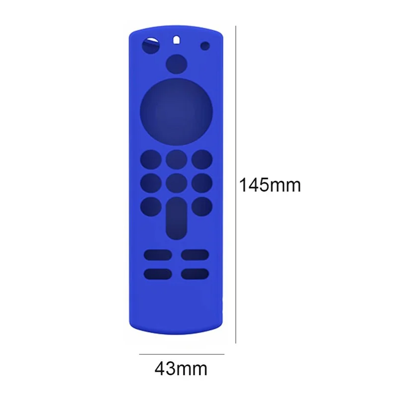 Y27 Silicone Anti-drop Remote Controller Protective Case Cover for Amazon Alexa Voice Remote 3rd Gen - Blue