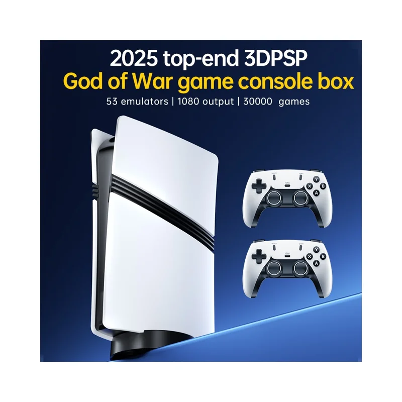 Console de jeux GS5 Pro Émulateur rétro avec plus de 30 000 jeux, support multi-plateforme et sortie HD, carte TF de 64 Go incluse
