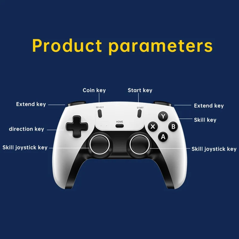 Console de jeux GS5 Pro Émulateur rétro avec plus de 30 000 jeux, support multi-plateforme et sortie HD, carte TF de 64 Go incluse