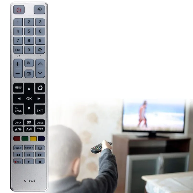 CT-8035 Ersatz-Fernbedienung für Toshiba TV Universal Infrarot-Fernbedienung