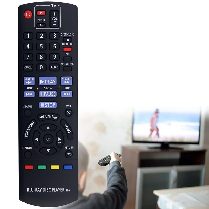Controle Remoto Infravermelho Sem Fio de Reposição para Reprodutor de Áudio Panasonic N2QAYB000739